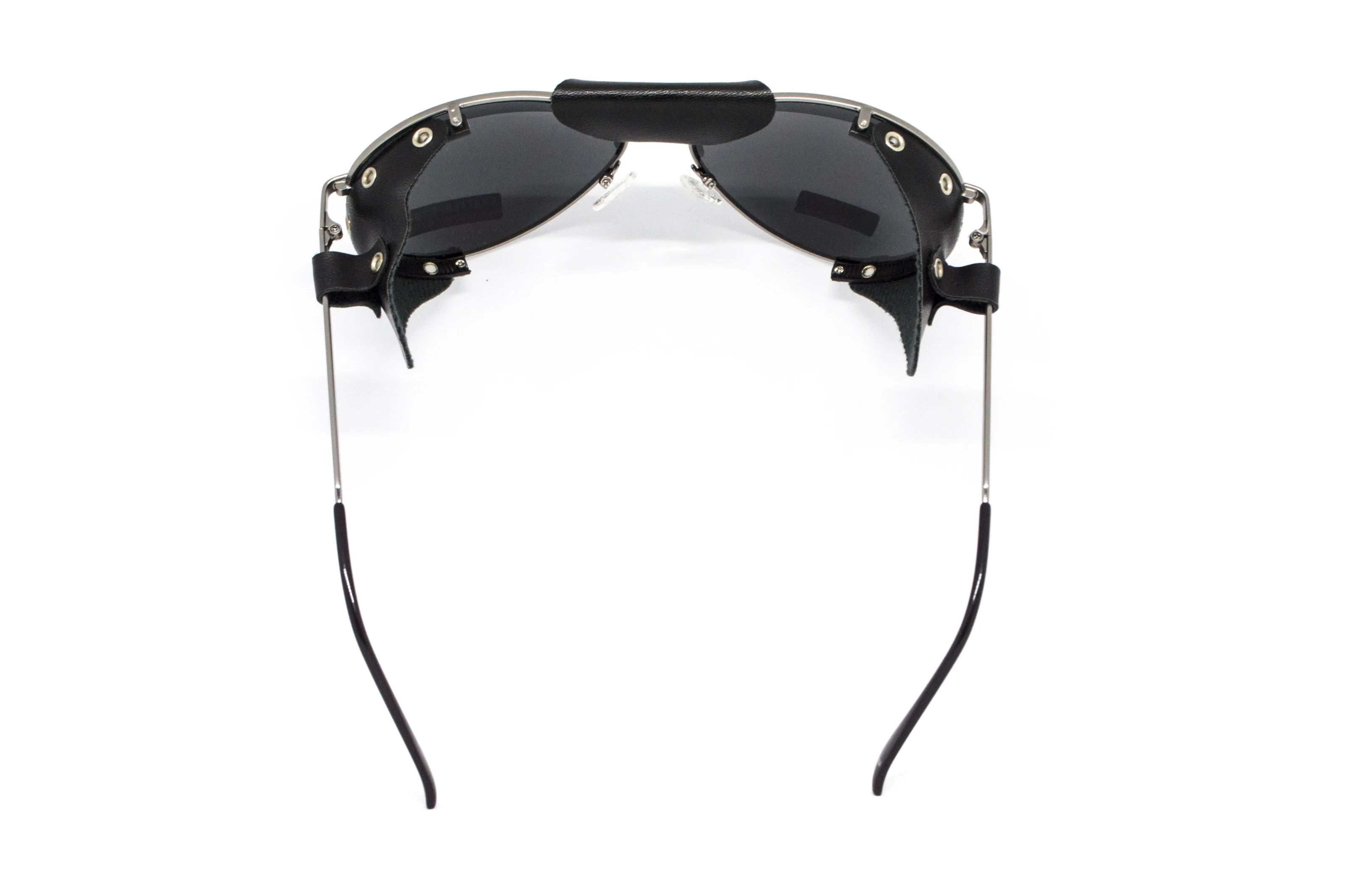 Очки защитные Global Vision Aviator-3  (gray), серые съёмным уплотнителем из синтетитечской "кожи" — фото 5