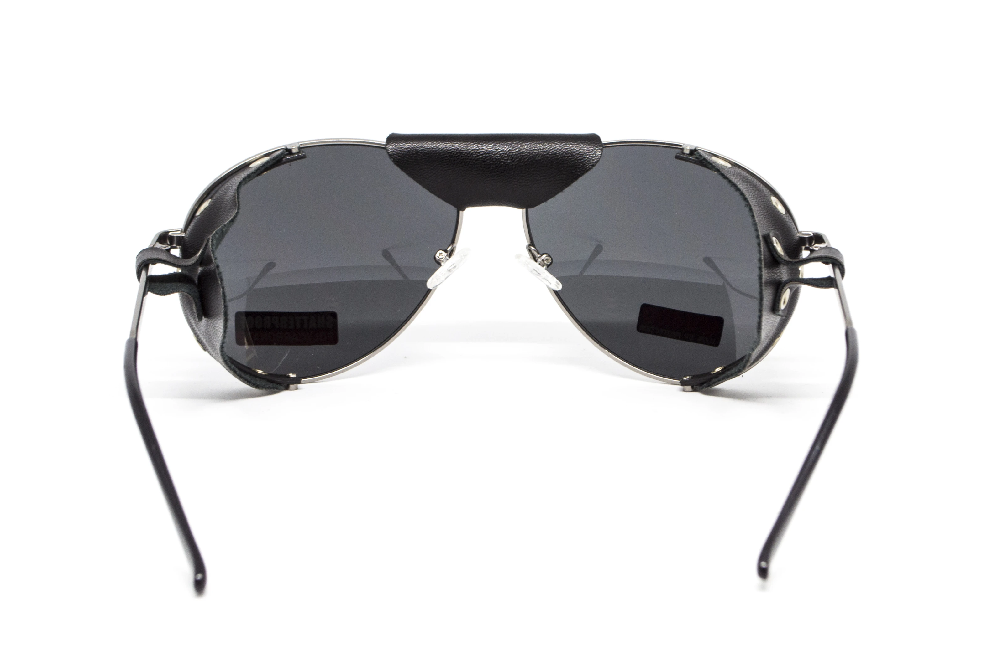 Очки защитные Global Vision Aviator-3  (gray), серые съёмным уплотнителем из синтетитечской "кожи" — фото 6