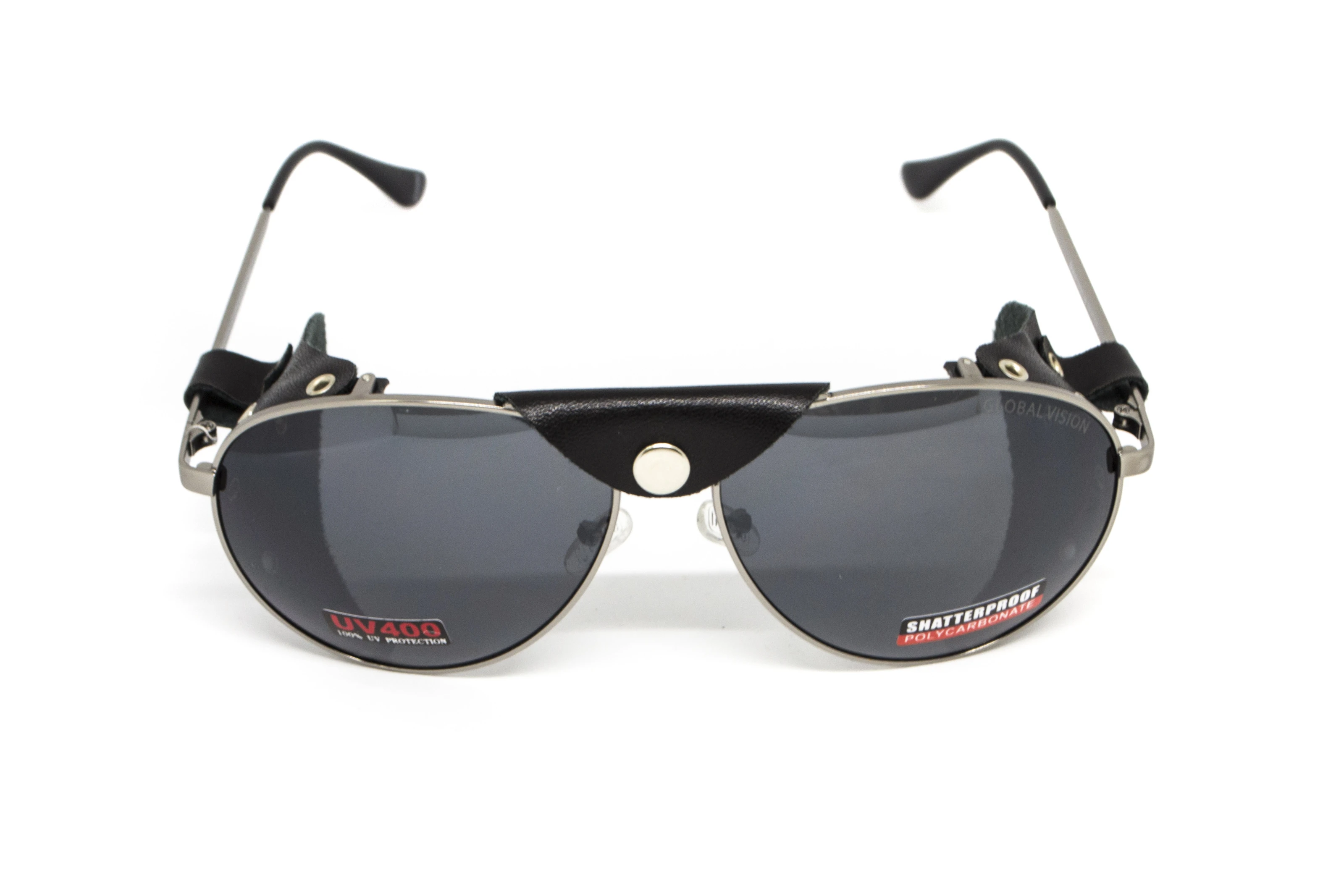 Очки защитные Global Vision Aviator-3  (gray), серые съёмным уплотнителем из синтетитечской "кожи" — фото 8