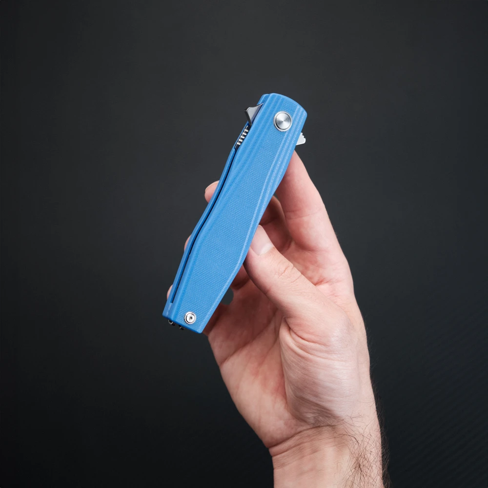 Ніж складаний туристичний Ruike P188-E, (9.1 см) D2 / G10 синій — фото 12