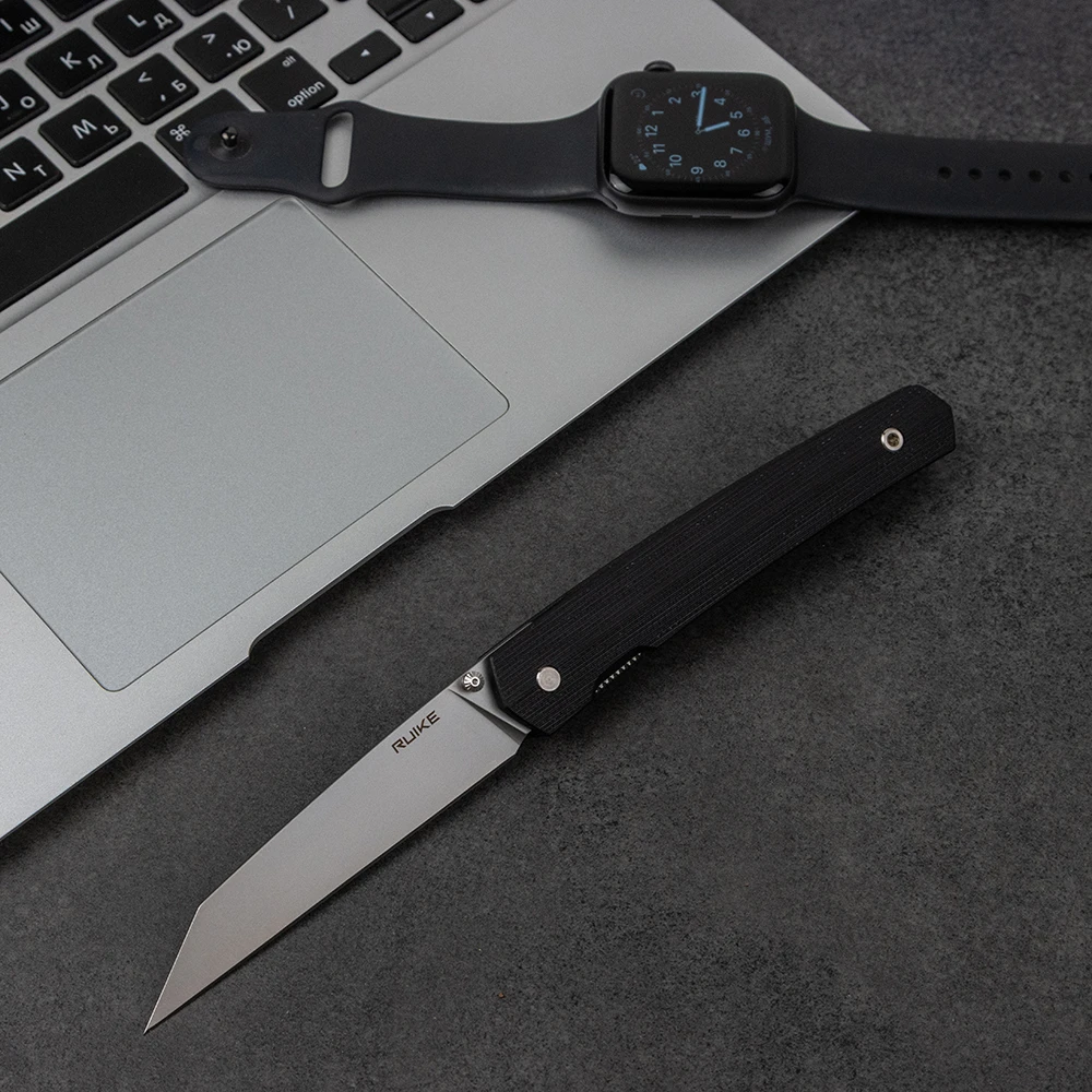 Ніж складаний туристичний Ruike Fang P865-B, (9.1 см) 14C28N / G10 чорний — фото 8