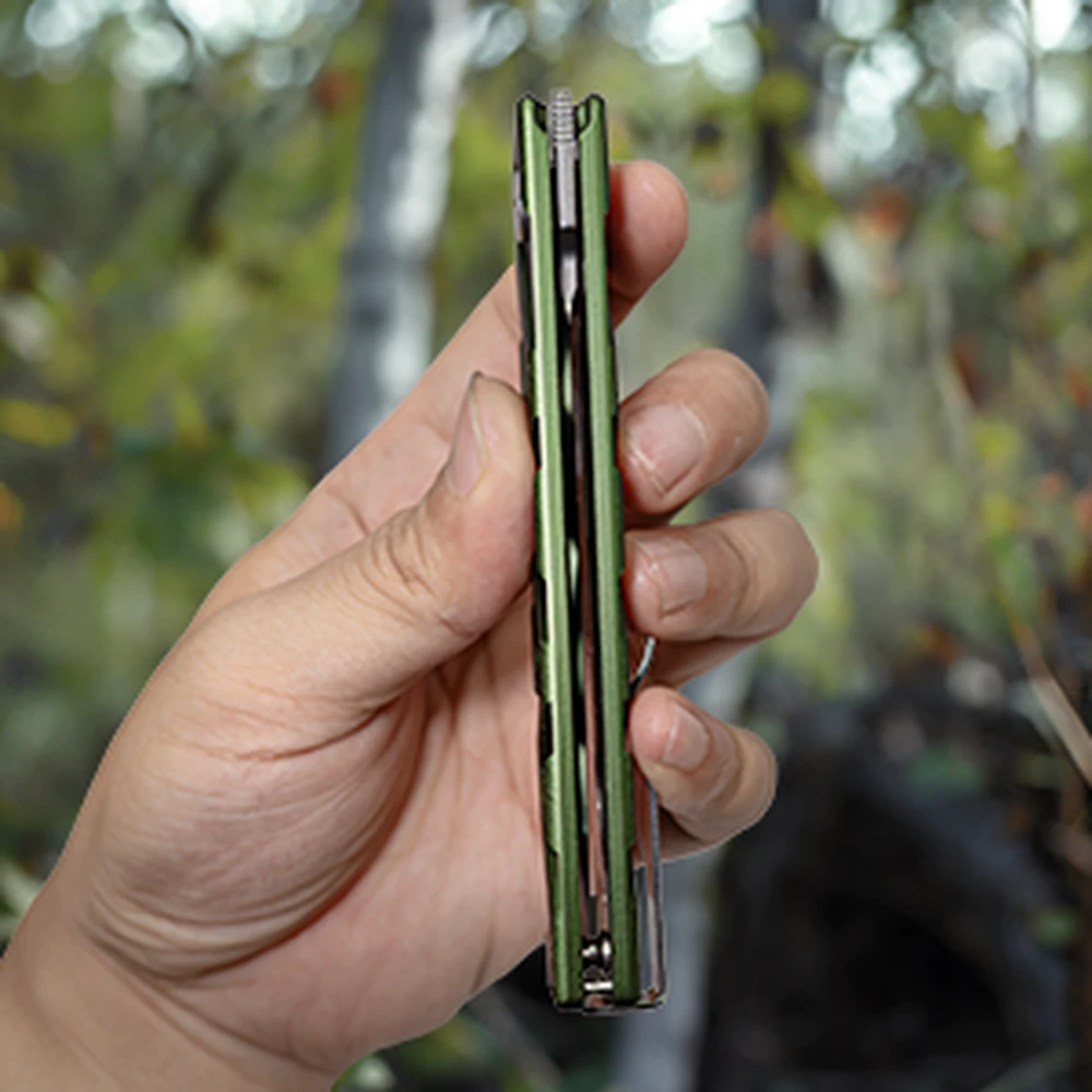 Ніж складаний туристичний Ruike P878-AK, (8.7 см) 14C28N / 6063Aluminum сірий — фото 15