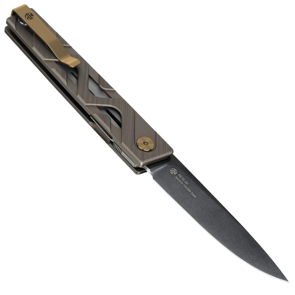 Ніж складаний туристичний Ruike P878-AK, (8.7 см) 14C28N / 6063Aluminum сірий — фото 2