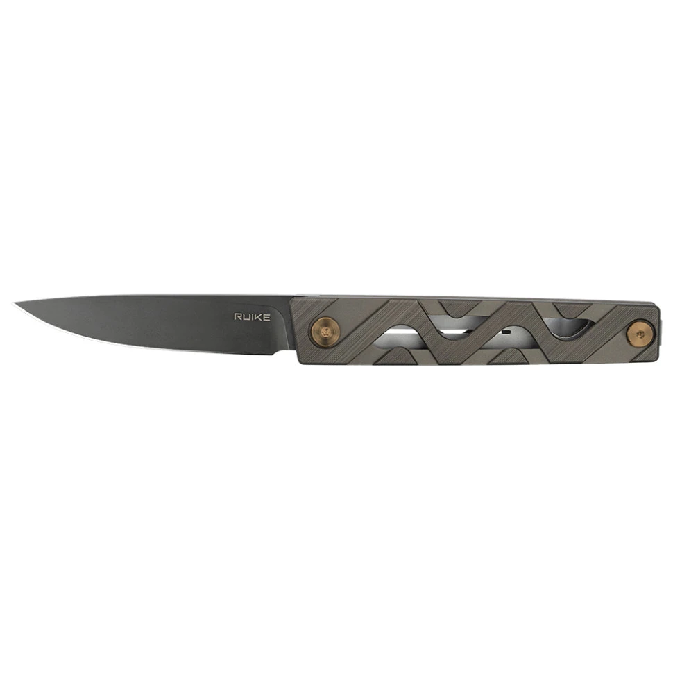Ніж складаний туристичний Ruike P878-AK, (8.7 см) 14C28N / 6063Aluminum сірий — фото 4