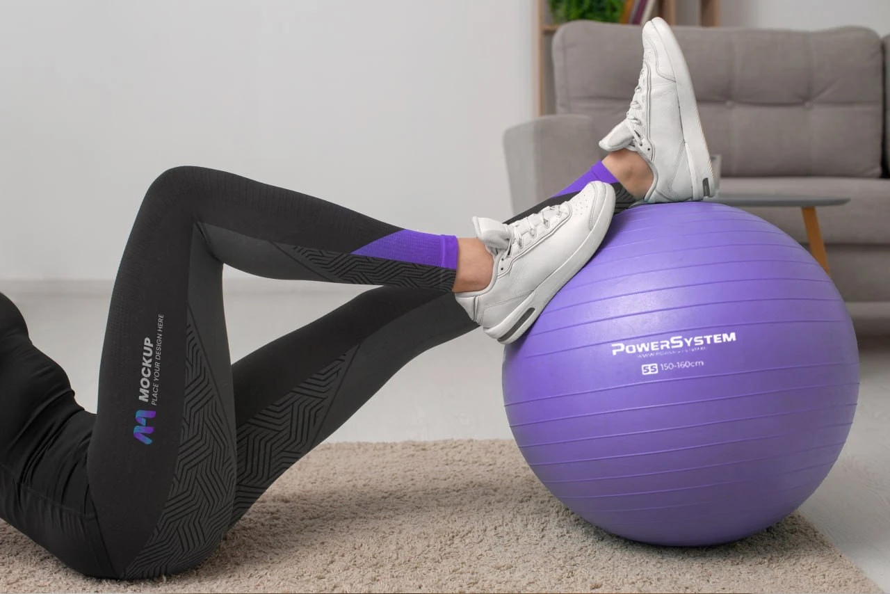 М'яч для фітнесу (фітбол) Power System PS-4011 Ø55 cm PRO Gymball Purple — фото 6