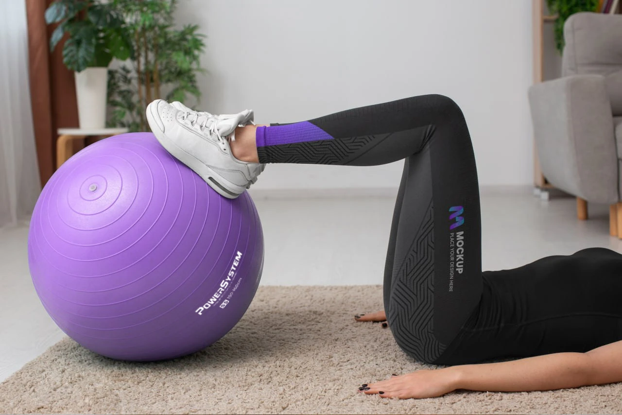 М'яч для фітнесу (фітбол) Power System PS-4011 Ø55 cm PRO Gymball Purple — фото 7