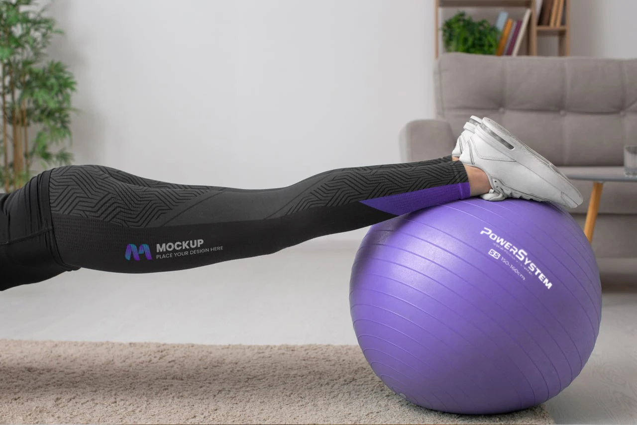 М'яч для фітнесу (фітбол) Power System PS-4013 Ø75 cm PRO Gymball Purple — фото 6