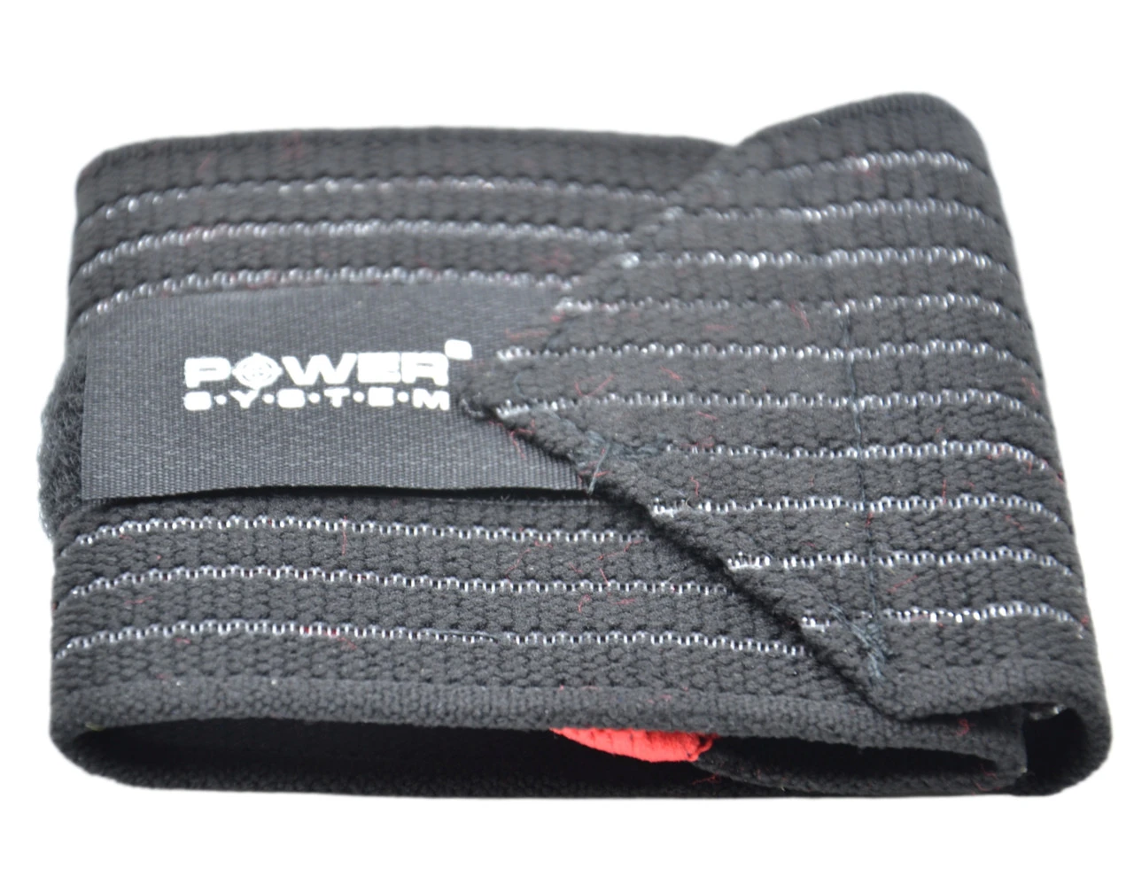 Кистьові бинти Power System PS-6000 Elastic Wrist Support Black/Red (пара) — фото 5