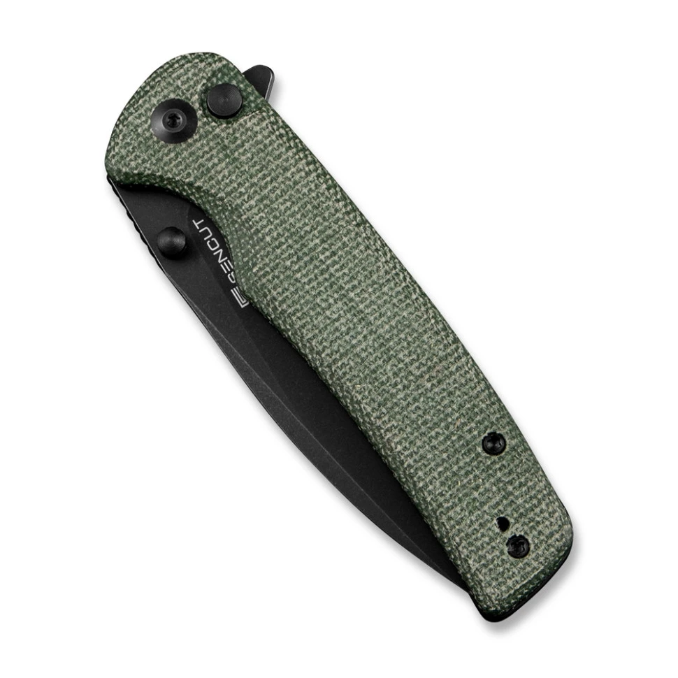 Ніж складаний туристичний Sencut Sachse, (8.8 см)  9Cr18MoV / Micarta зелений — фото 4