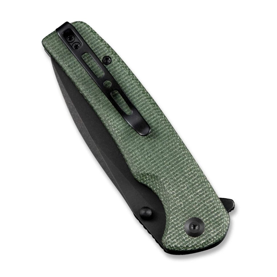 Ніж складаний туристичний Sencut Sachse, (8.8 см)  9Cr18MoV / Micarta зелений — фото 5