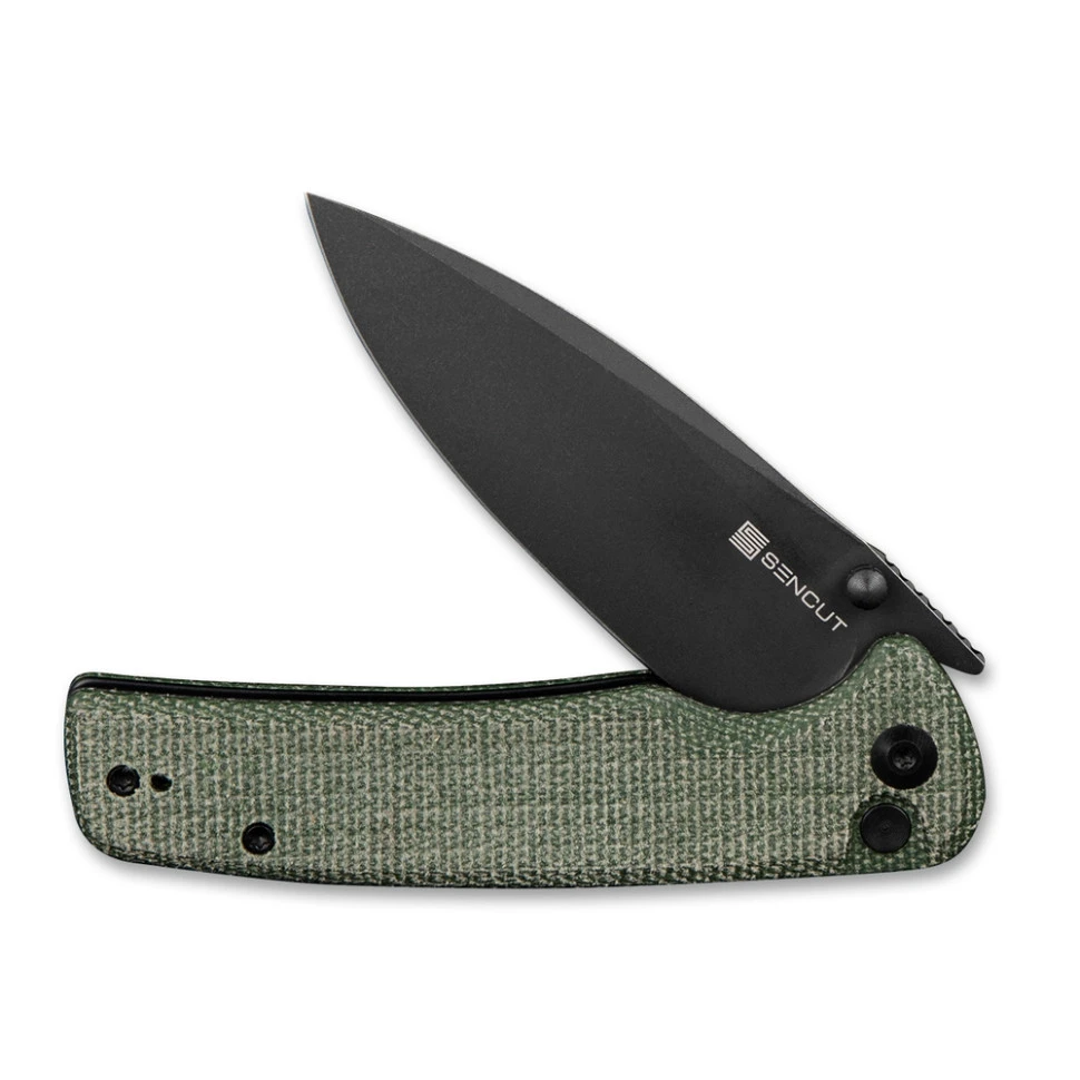 Ніж складаний туристичний Sencut Sachse, (8.8 см)  9Cr18MoV / Micarta зелений — фото 6