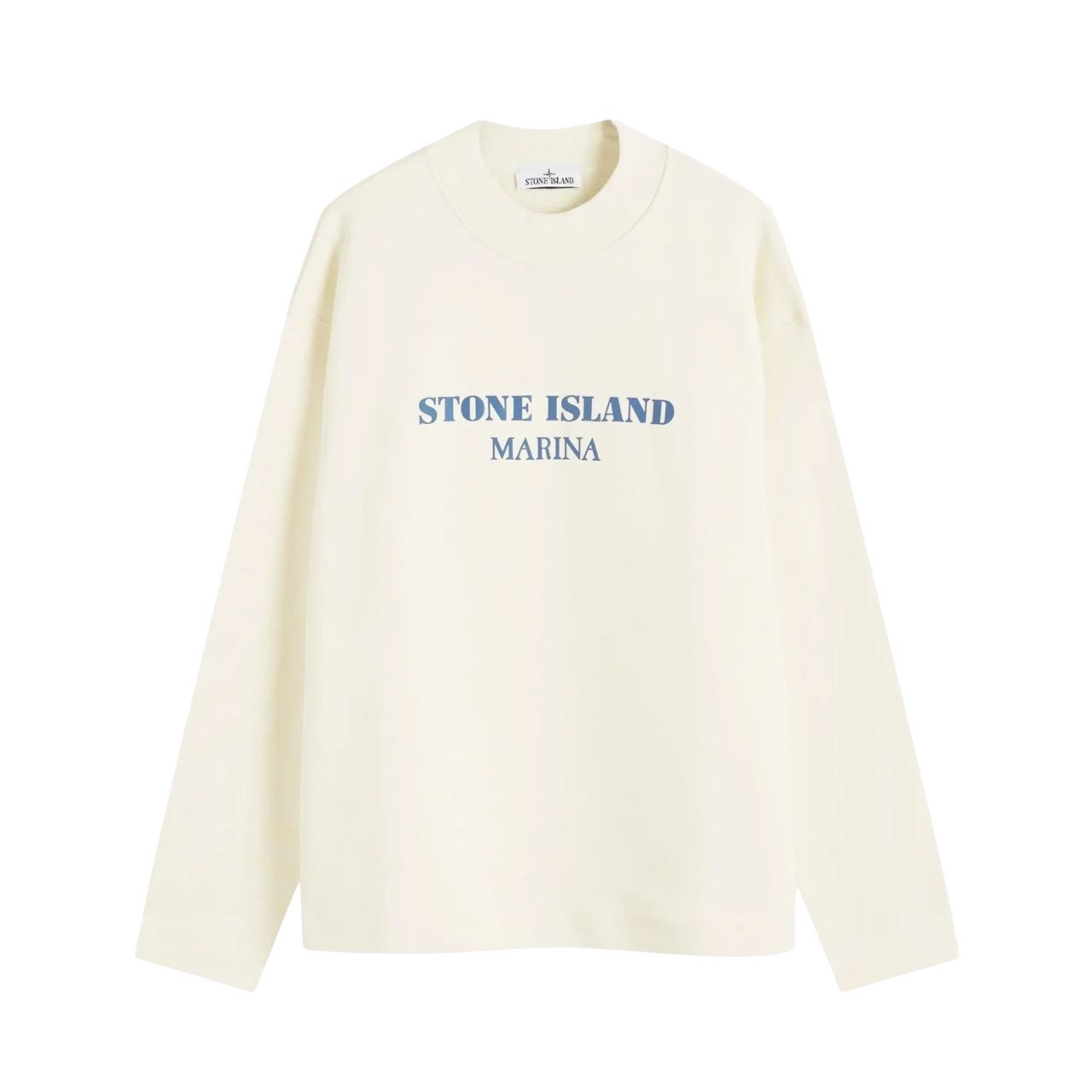 Толстовка Stone Island Marina Cotton Fleece Mock Neck Sweatshirt Butter 8115631X5 v0035 — фото 1
