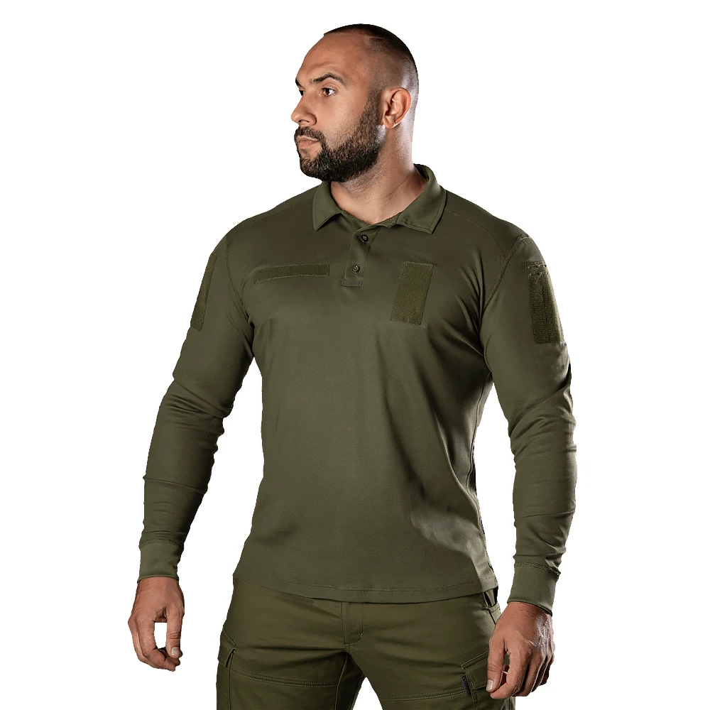 Поло Camotec Army ID Long CoolPass Pique LT — фото 1