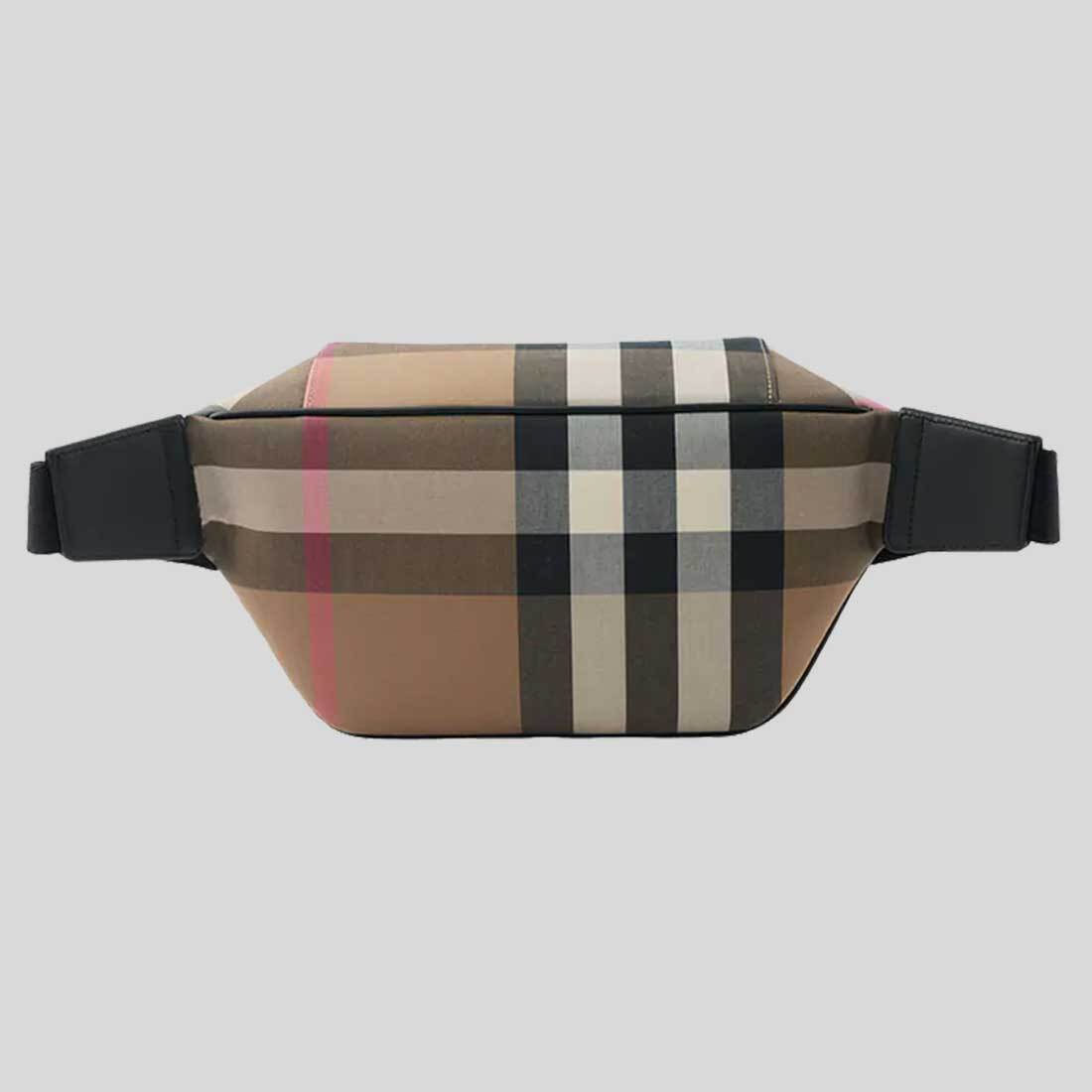 Burberry Sonny Check Canvas BumbagTaupe Brown — фото 3