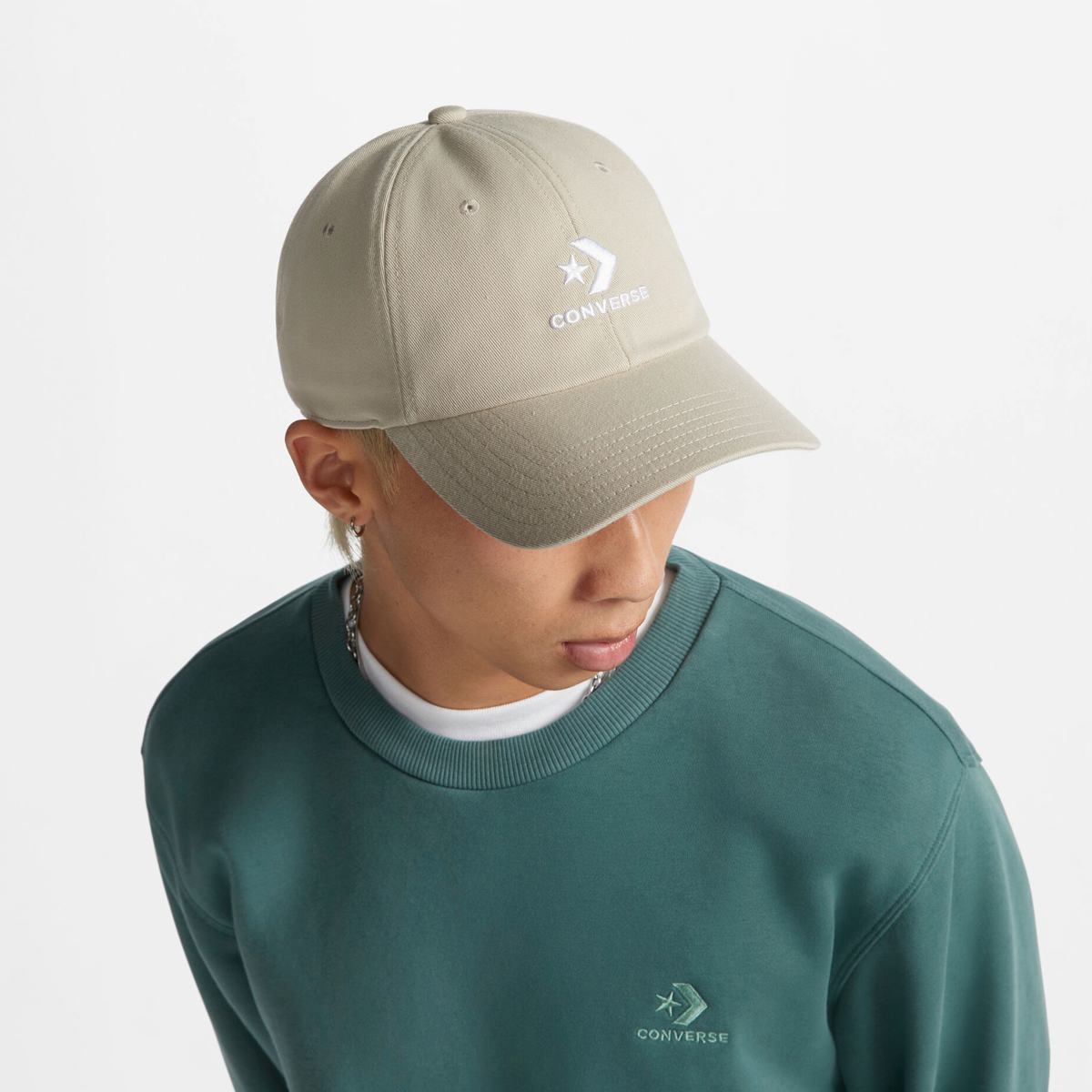 Кепка Converse Logo Lock-Up Baseball Hat 10022131-247, NS — фото 4