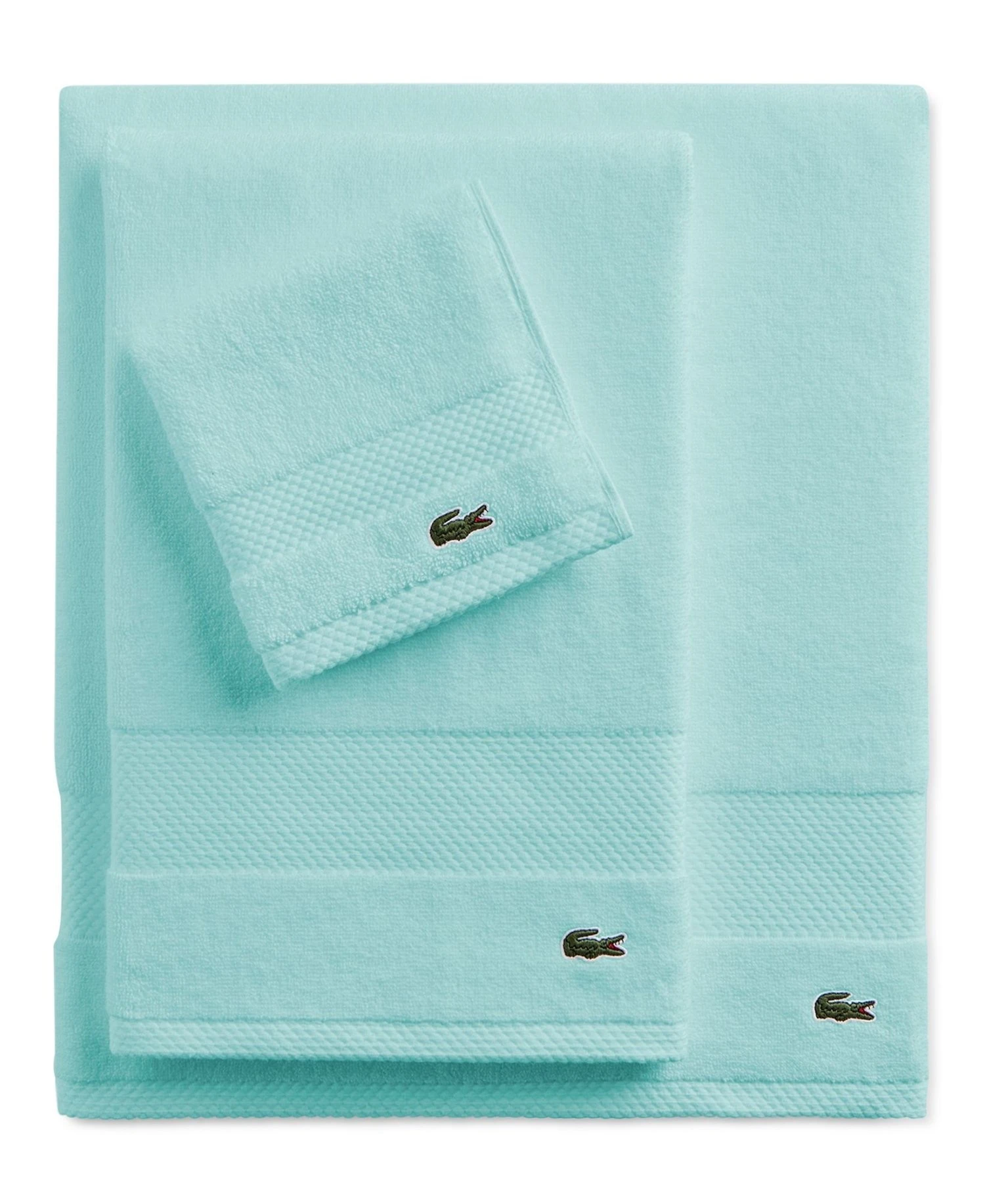 Рушник банний Lacoste з антимікробної бавовни Supima 1159852385 (Зелений One size) — фото 3