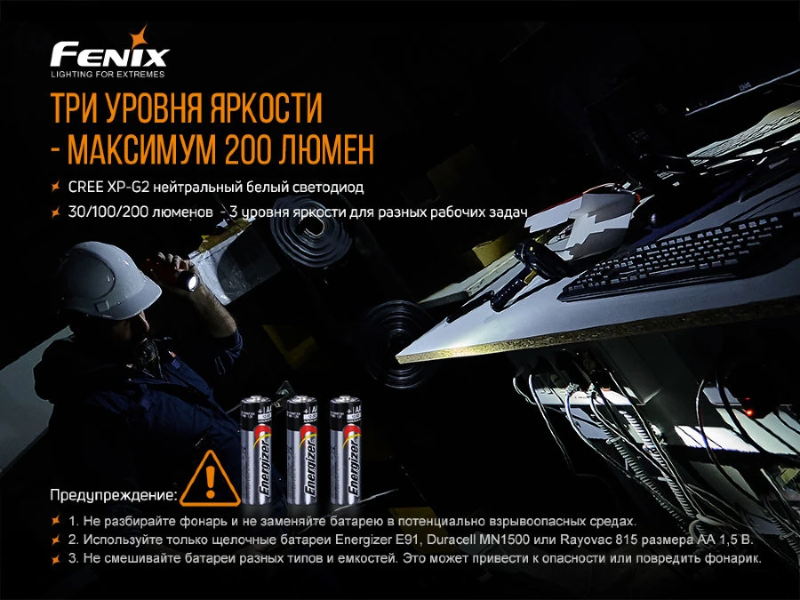 Ліхтар ручний вибухобезпечний Fenix WF11E — фото 11
