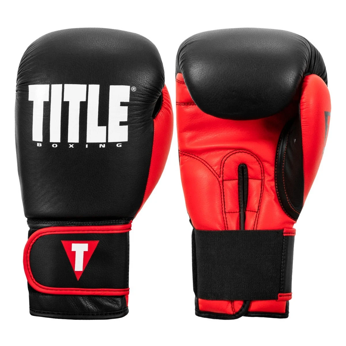 Боксерські рукавиці TITLE Boxing Dynamic Strike Black/Red 16 oz (бинти 4м. в комплекті) — фото 5