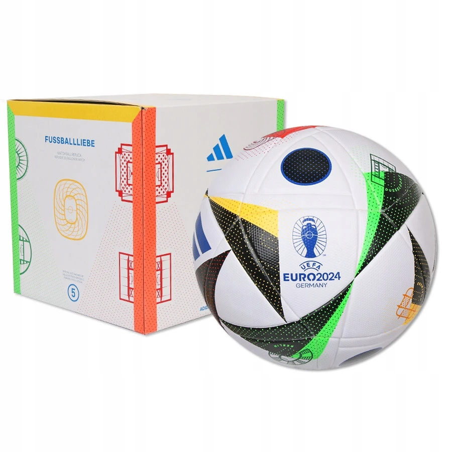 Футбольний м'яч Adidas Fussballliebe Euro 2024 League Box IN9369, розмір №5 — фото 5