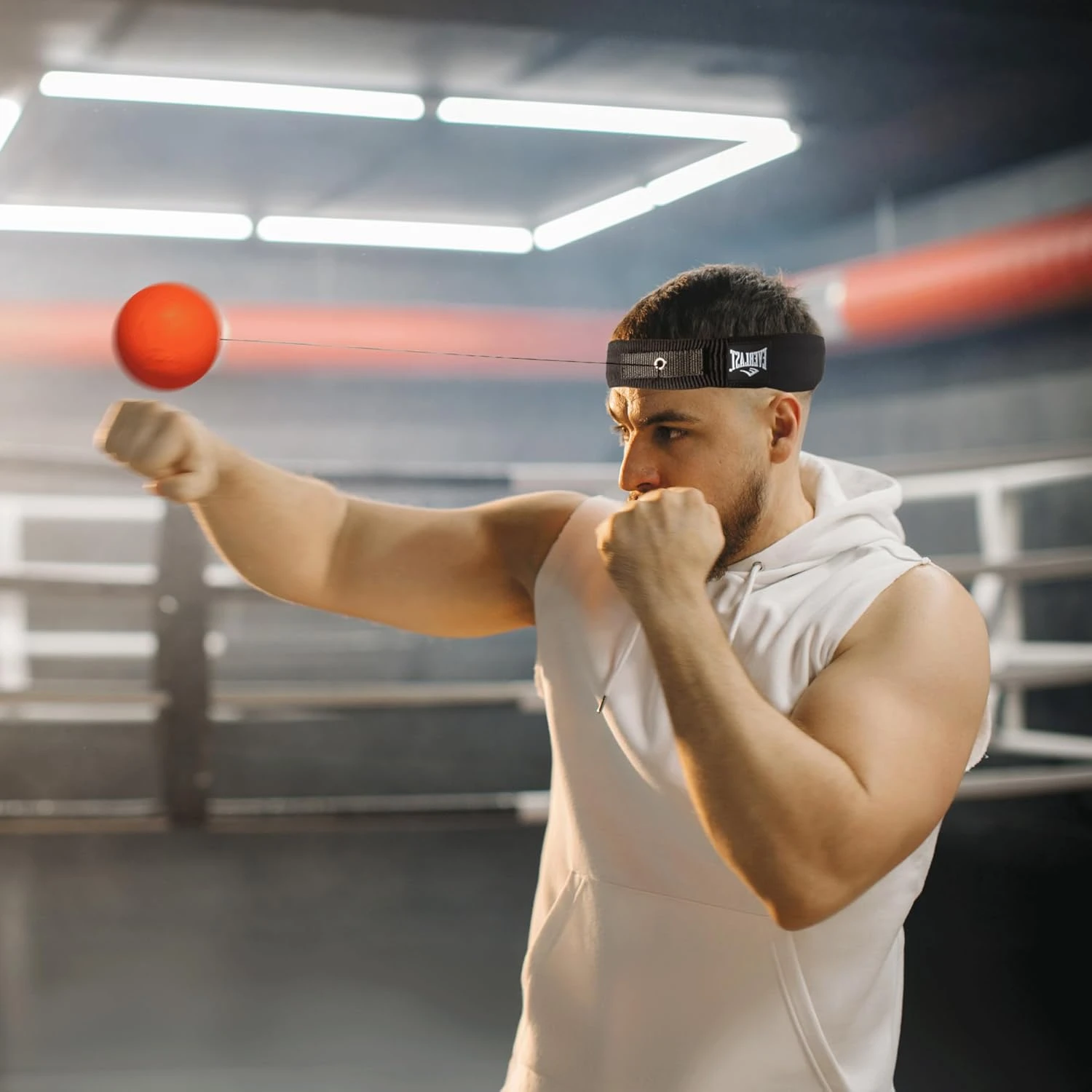 Тренажер для боксу Everlast POWERLOCK REFLEX BALL — фото 5
