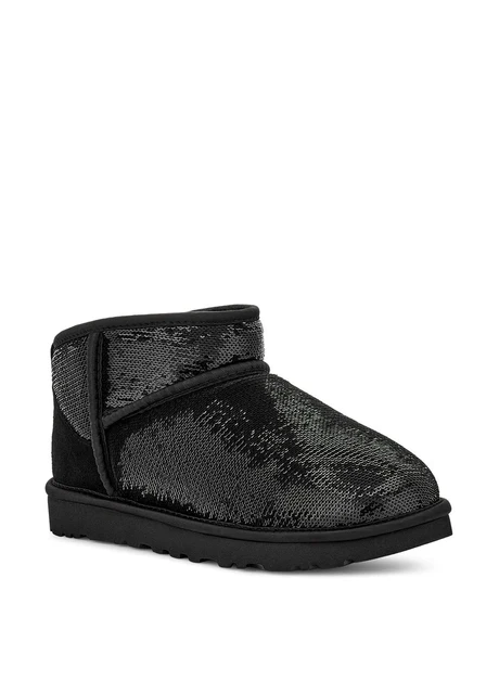 Черевики жіночі Ugg Classic Ultra Mini Mirror Ball Boots Black (1151616-BLK) — фото 3