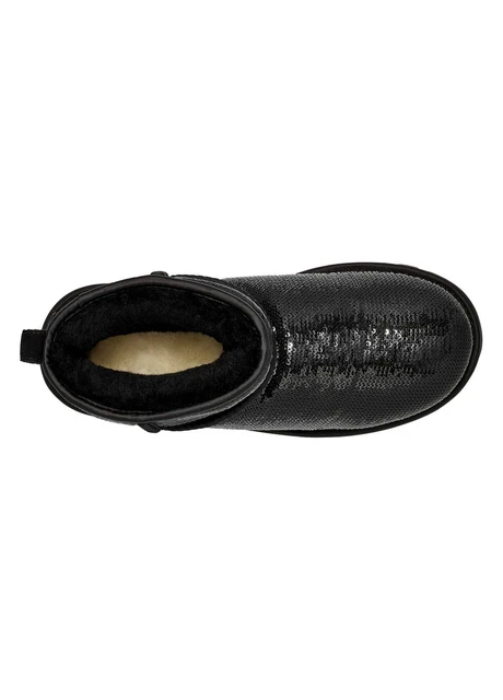 Черевики жіночі Ugg Classic Ultra Mini Mirror Ball Boots Black (1151616-BLK) — фото 7