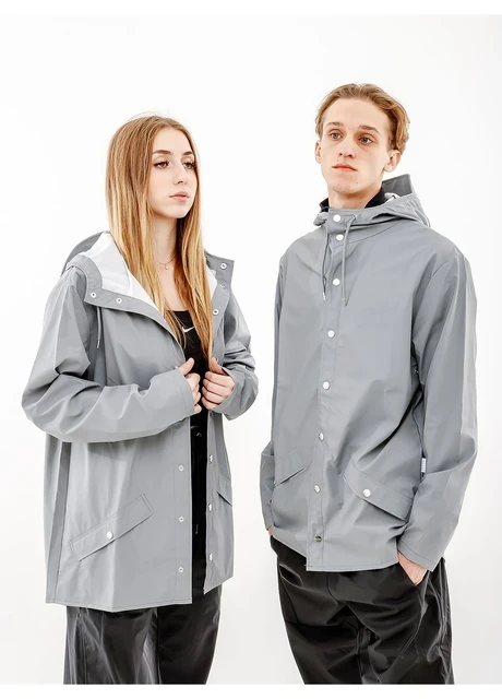 Куртка унісекс Rains Jackets Grey (1201-ROCK) — фото 2