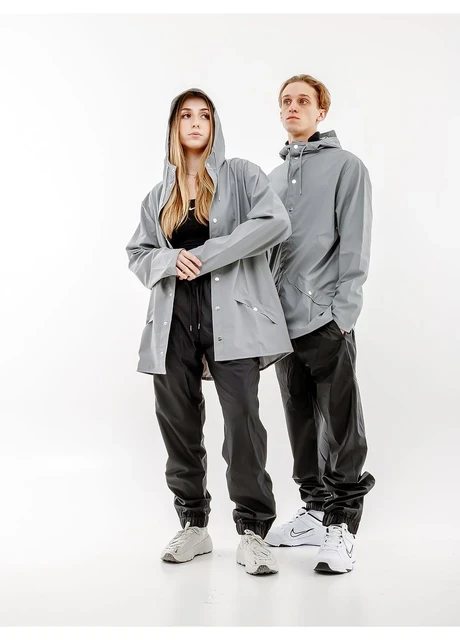 Куртка унісекс Rains Jackets Grey (1201-ROCK) — фото 6