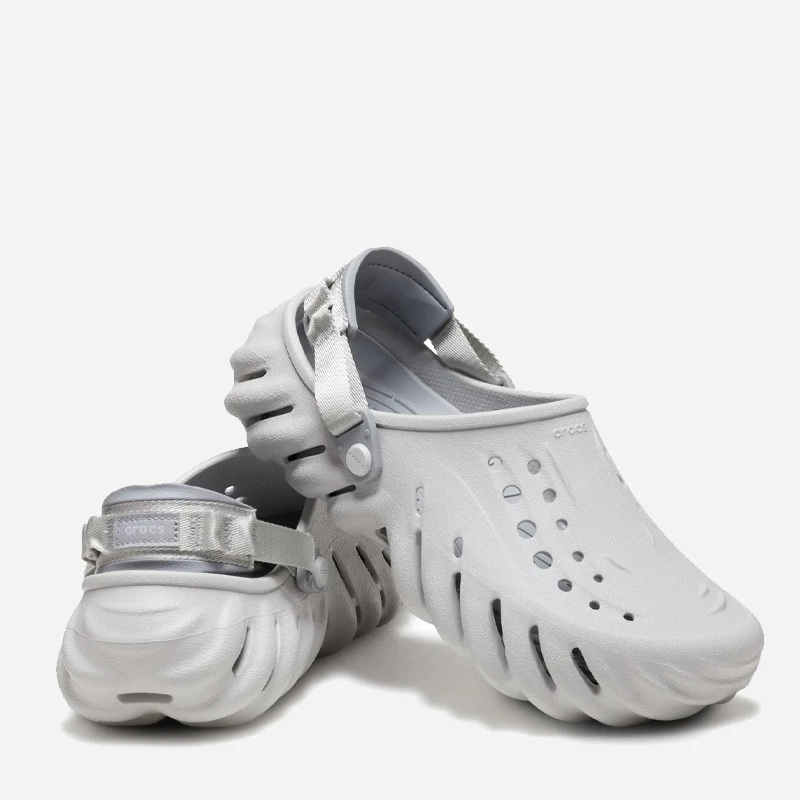 Тапочки чоловічі Crocs Echo Clog Grey (207937-1FT) — фото 4