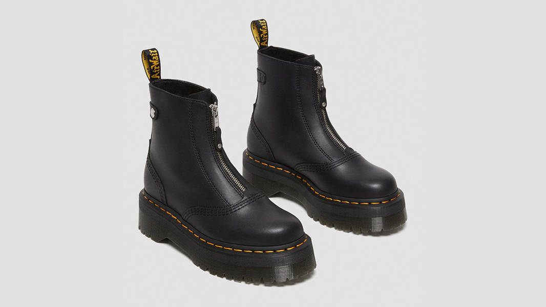 Жіноче взуття Dr. Martens Jetta Platform Zipped Black Sendal — фото 4
