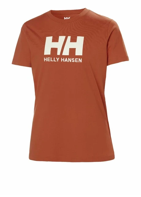 Футболка жіноча Helly Hansen Logo T-Shirt W Terracotta 2023 At Ekosport (34112-179) — фото 1