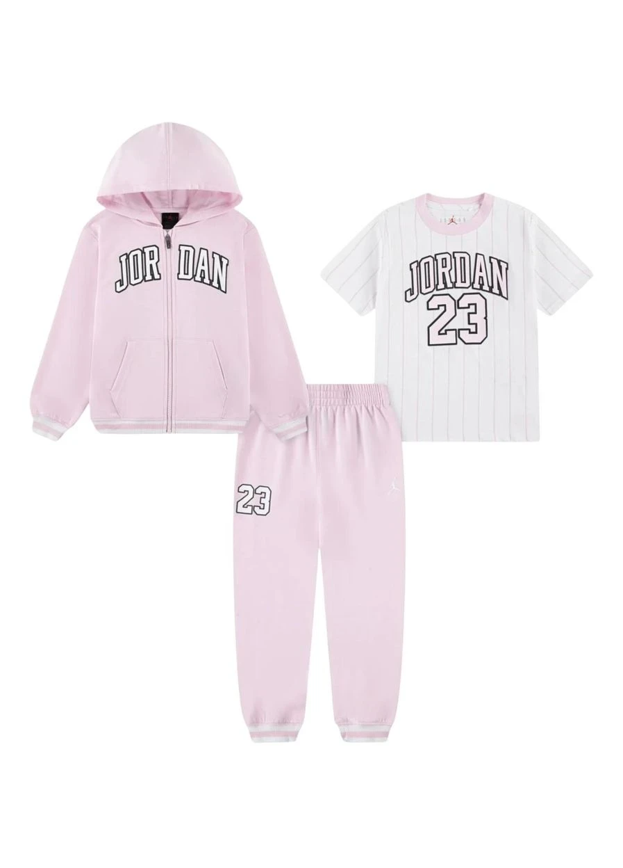 Спортивний костюм дитячий Jordan Sweat Sets Pink/White (35F275-A9Y) — фото 1