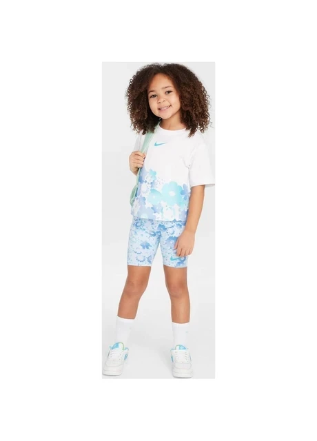 Спортивний костюм дитячий Nike Floral All Over Printed Suit White (36M848-U5M) — фото 5