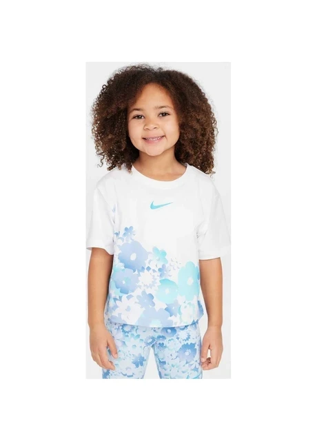 Спортивний костюм дитячий Nike Floral All Over Printed Suit White (36M848-U5M) — фото 7