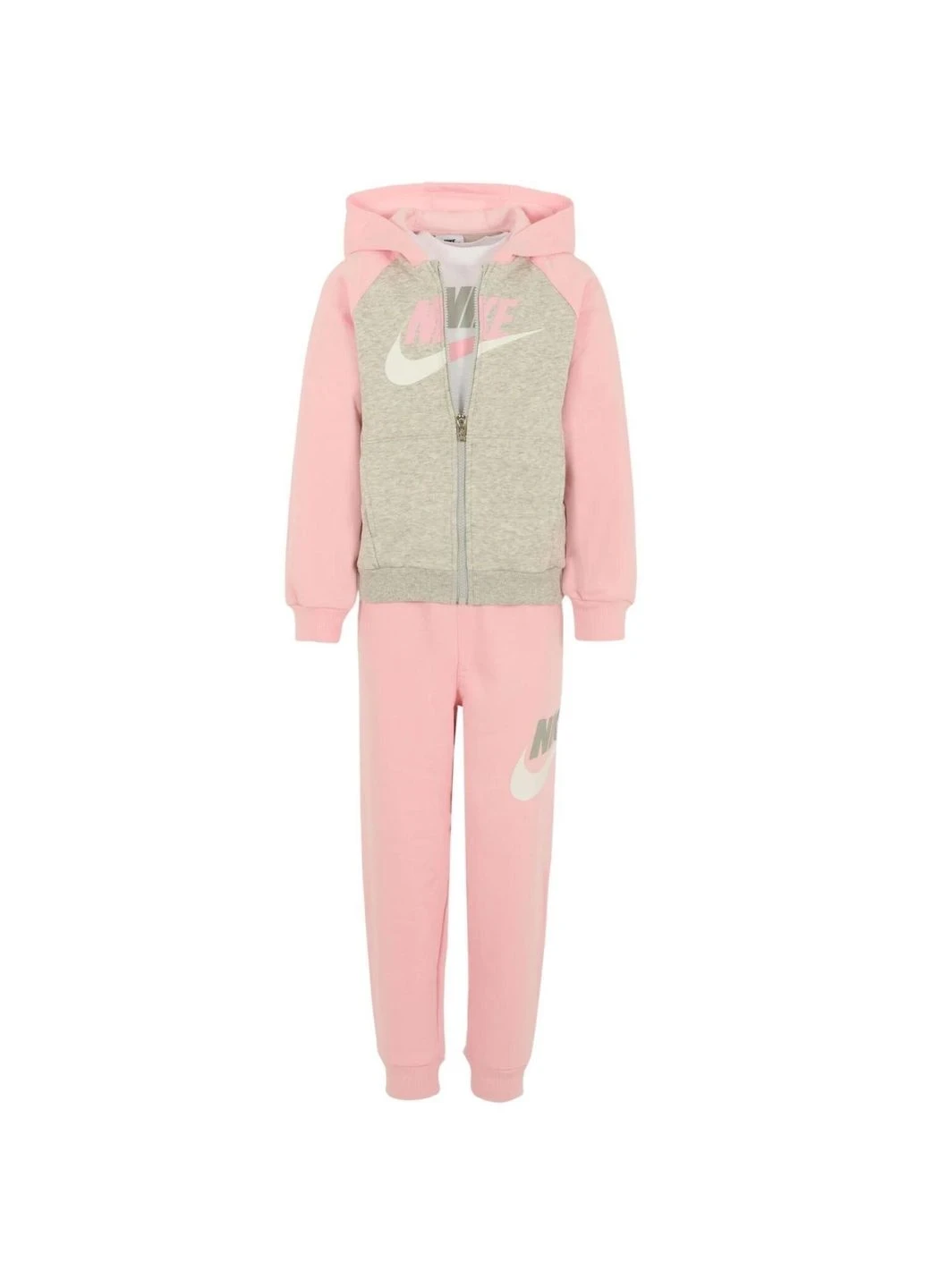 Спортивний костюм дитячий Nike Logo Tracksuit Pink/Grey (36N341-A0W) — фото 1