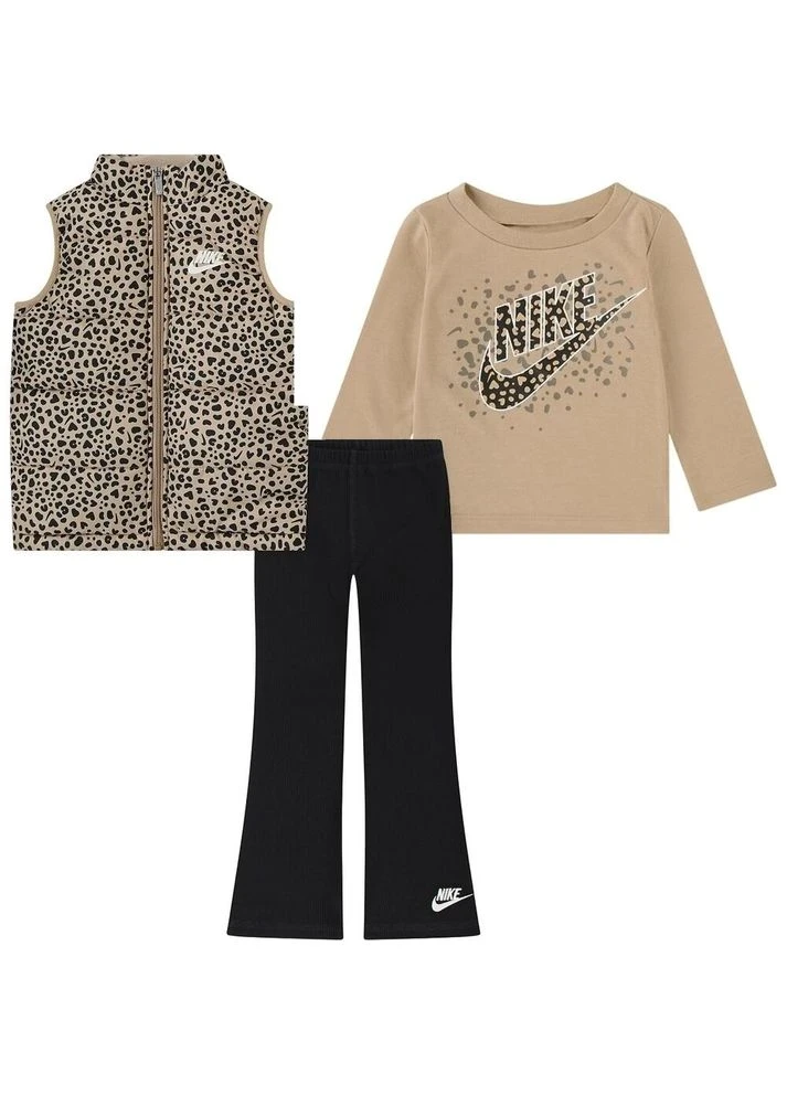 Спортивний костюм дитячий Nike Waistcoat/Trousers/Blouse Beige/Black (36N533-023) — фото 1