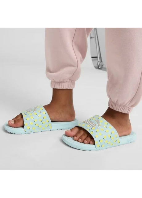 Тапочки жіночі Puma Cool Cat 2.0 Lemon Slides Turquoise (395655-02) — фото 6