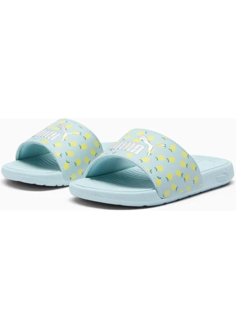 Тапочки дитячі Puma Cool Cat 2.0 Lemon Slides Turquoise (395657-02) — фото 4