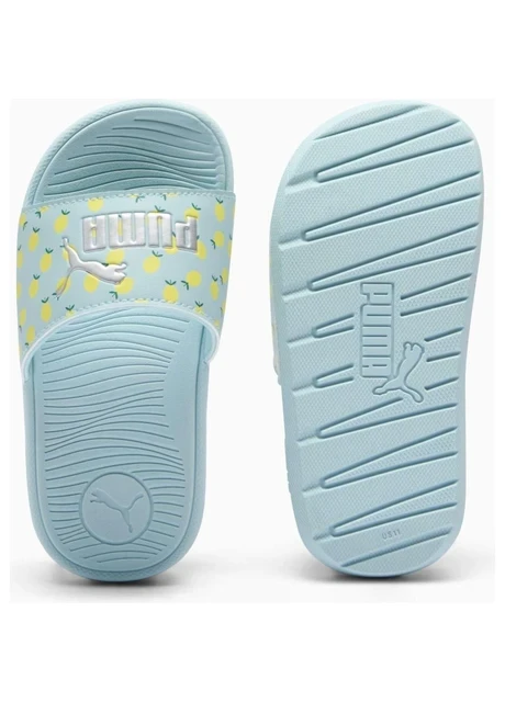 Тапочки дитячі Puma Cool Cat 2.0 Lemon Slides Turquoise (395657-02) — фото 6
