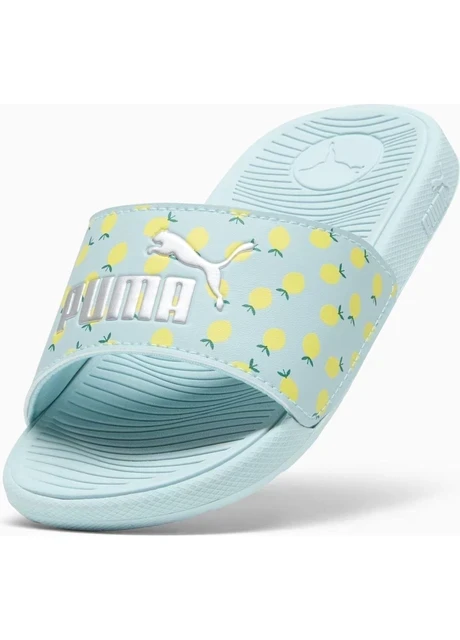 Тапочки дитячі Puma Cool Cat 2.0 Lemon Slides Turquoise (395657-02) — фото 7