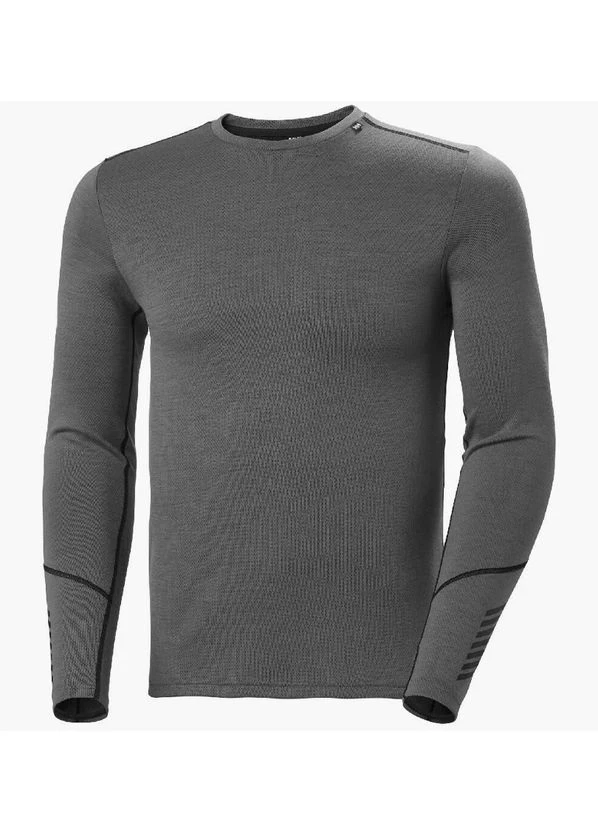 Термобілизна чоловіча Helly Hansen Lifa Merino Midweight Crew Grey (49364-876) — фото 1