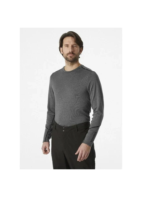 Термобілизна чоловіча Helly Hansen Lifa Merino Midweight Crew Grey (49364-876) — фото 4