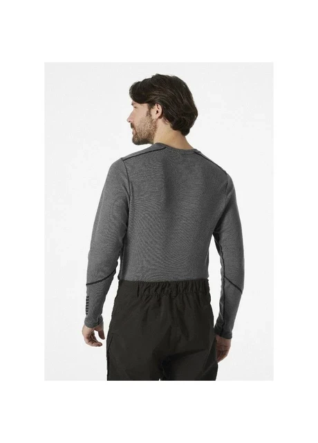 Термобілизна чоловіча Helly Hansen Lifa Merino Midweight Crew Grey (49364-876) — фото 5