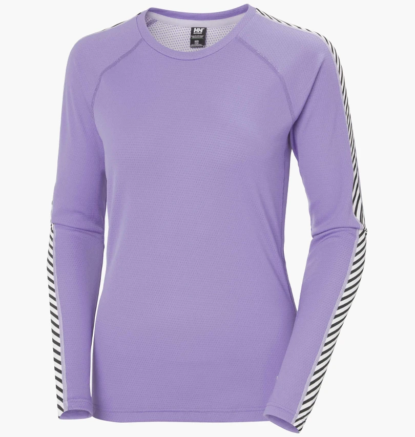 Лосіни жіночі Helly Hansen Lifa Active Stripe Crew Violet (49413-699) — фото 1