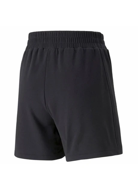 Шорти жіночі Puma Logo French Terry 5 Training Shorts Black (521618-01) — фото 4