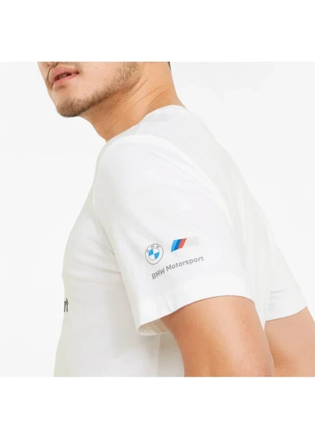 Футболка чоловіча Puma Bmw M Motorsport Logo Tee White (533398-02) — фото 7