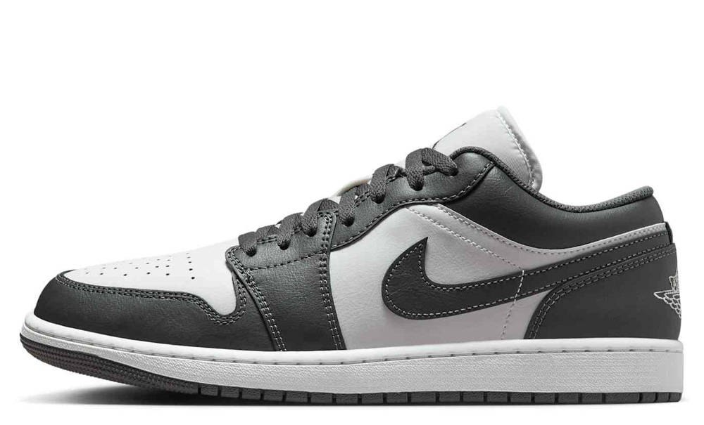 Кросівки чоловічі Air Jordan 1 Low 'Grey White' — фото 1