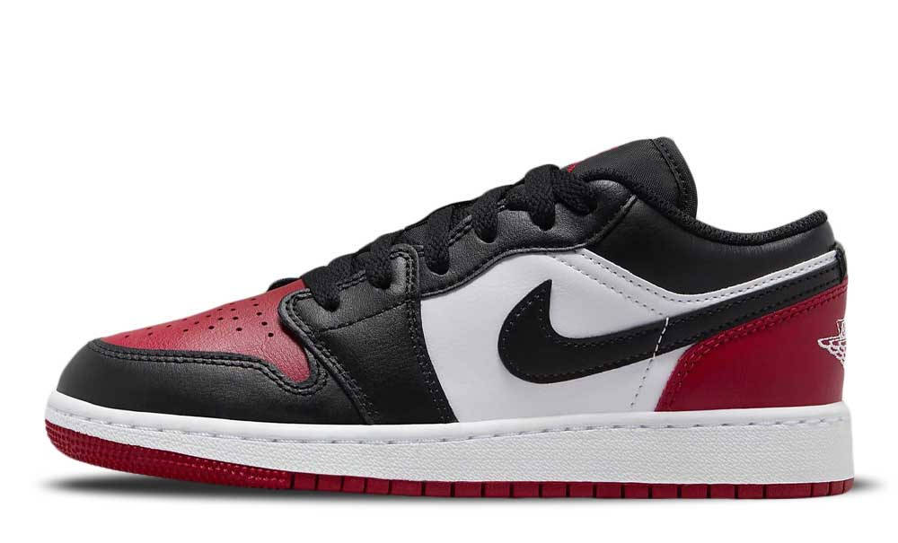 Кросівки чоловічі Air Jordan 1 Low GS 'Bred Toe 2.0' — фото 1