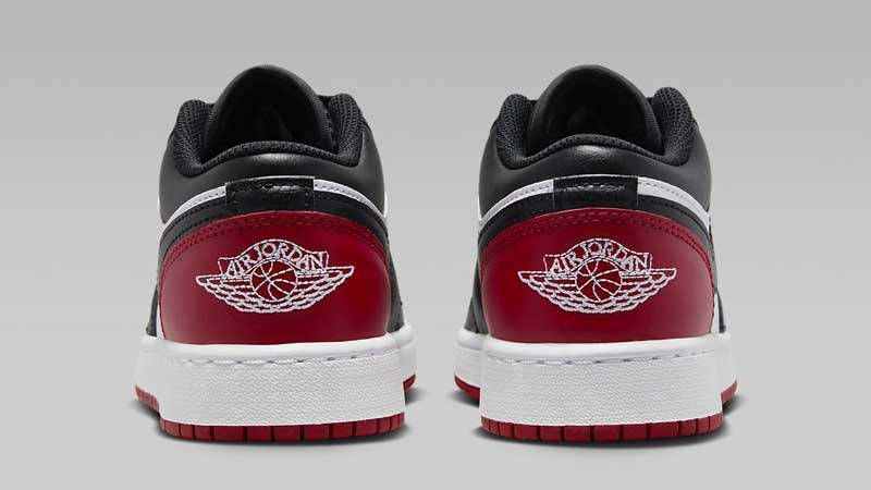 Кросівки чоловічі Air Jordan 1 Low GS 'Bred Toe 2.0' — фото 5