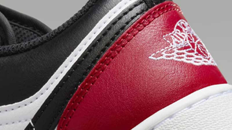 Кросівки чоловічі Air Jordan 1 Low GS 'Bred Toe 2.0' — фото 6